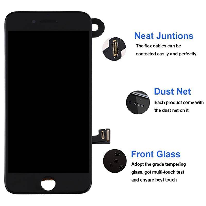 TFT LCD Screen for iPhone 7 Plus with Digitizer Full Assembly include Front Camera (White)