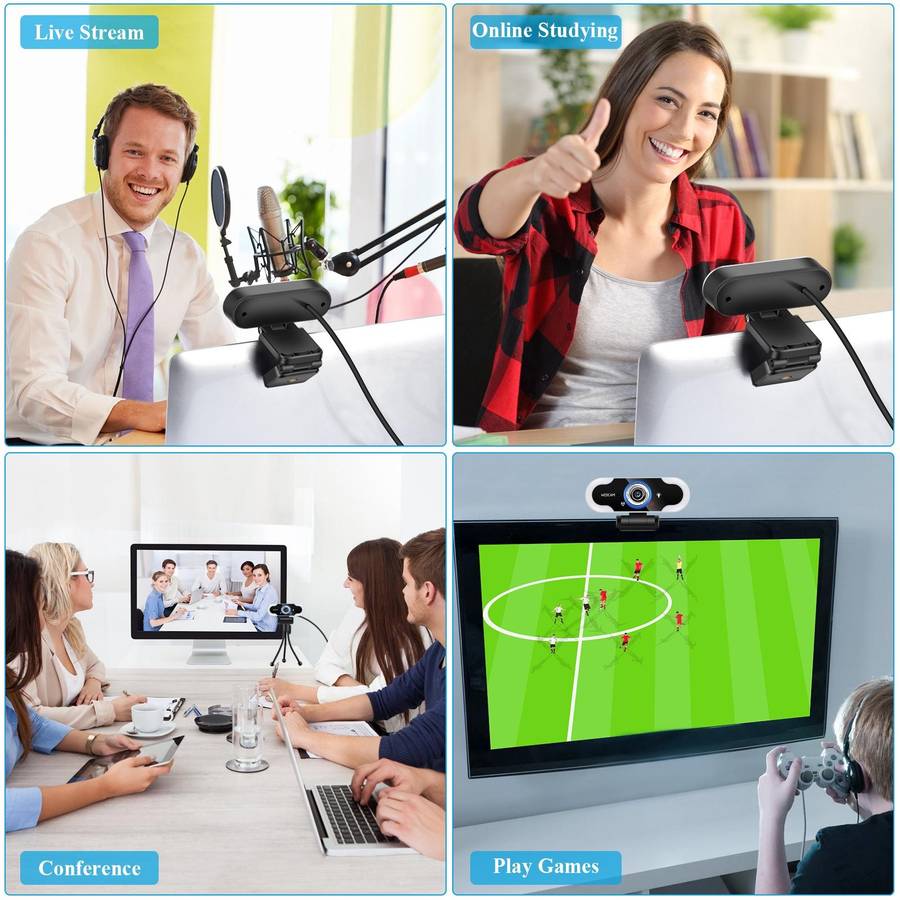C13 1080P High-Definition Touch 3-level Brightness Web Camera Fill Light Camera Live Webcast Webc...