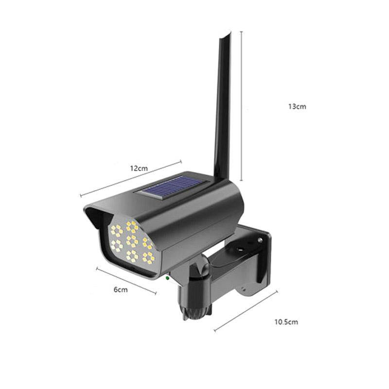 Solar Sensor LED Wall Light Simulation Surveillance Camera Glare Anti-Thief Street Lamp, Style: 3...