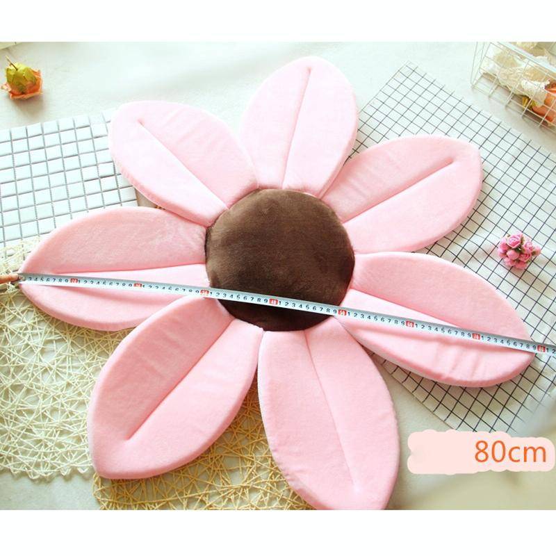 Foldable Bathtub Blooming Sink Lotus Flower Bath Mat Pad for Newborn Baby, Size: 80cm x 80cm x 5c...