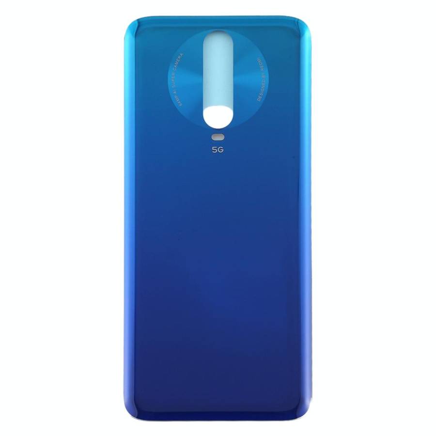 Glass Material Battery Back Cover for Xiaomi Redmi K30 5G(Blue)