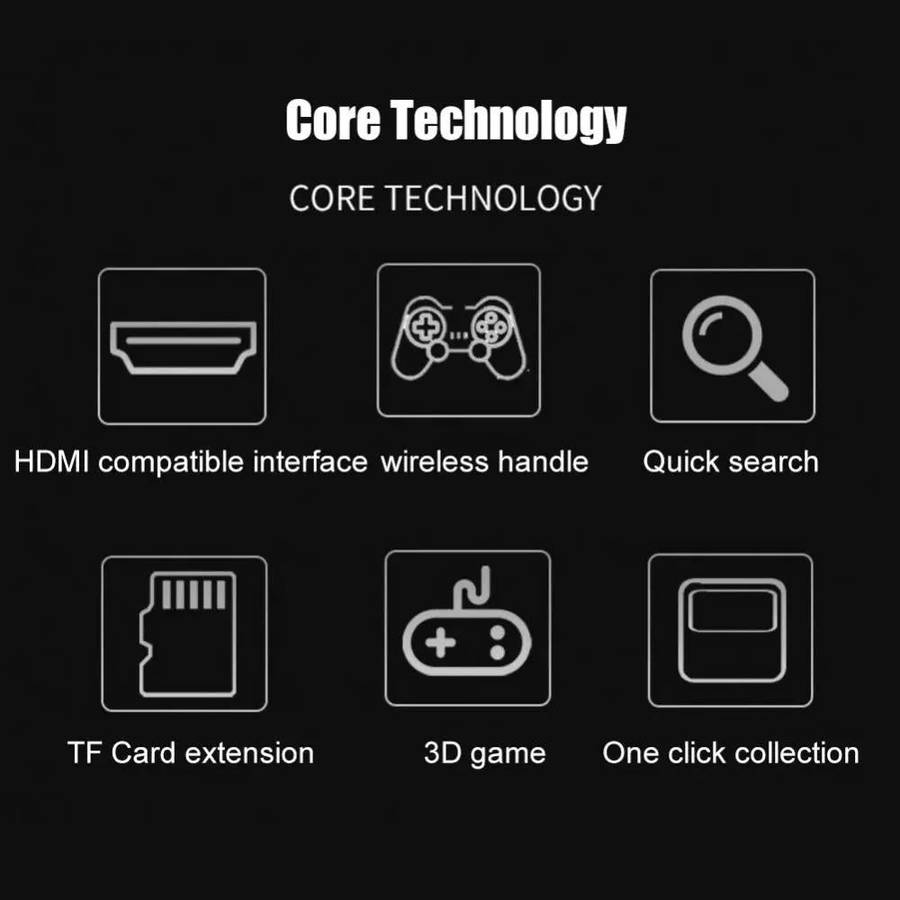 G10 GAMEBOX TV Box Dual System Wireless Android 3D Home 4K HD Game Console Support PS1 / PSP, Sty...