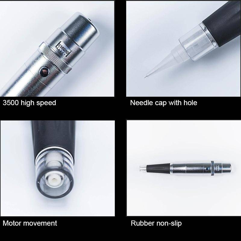 Semi-Permanent Tattoo Pen Apprentice Bleaching Lip Tattoo Eyebrow Instrument(Silver)