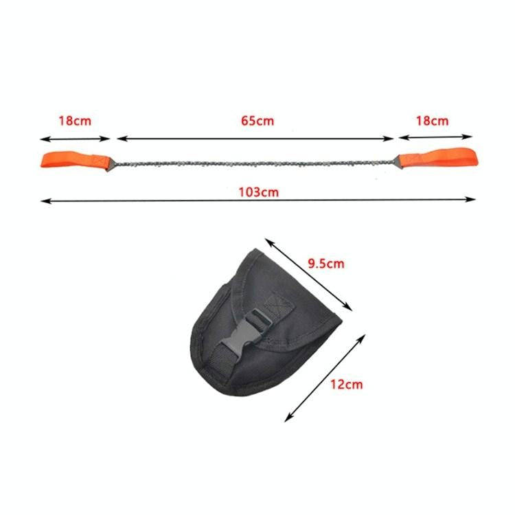 Outdoor Portable Hand-held Wire Saw Field Survival Manganese Steel Chain Saw Multifunctional Logg...
