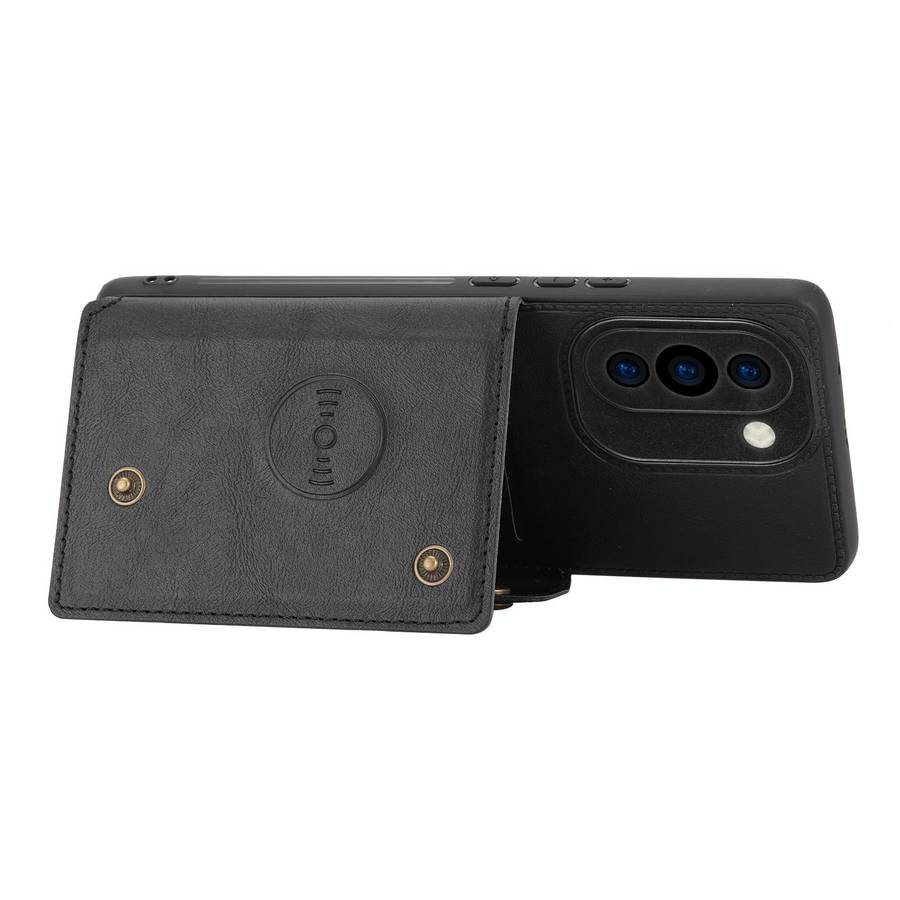 For Huawei nova 10 Pro Double Buckle Magnetic Phone Case(Black)