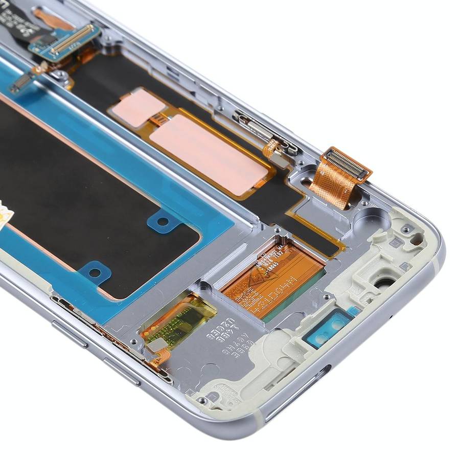 Original Super AMOLED Material LCD Screen and Digitizer Full Assembly(with Frame / Charging Port ...