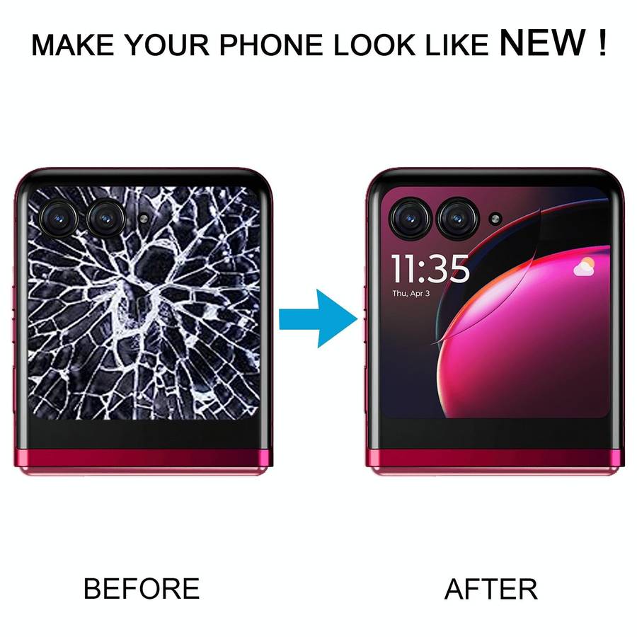 For Motorola Razr 40 Ultra Original LCD Secondary Screen with Digitizer Full Assembly