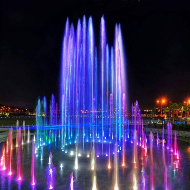 6W Landscape Colorful Color Changing Ring LED Aluminum Alloy Underwater Fountain Light(Colorful)