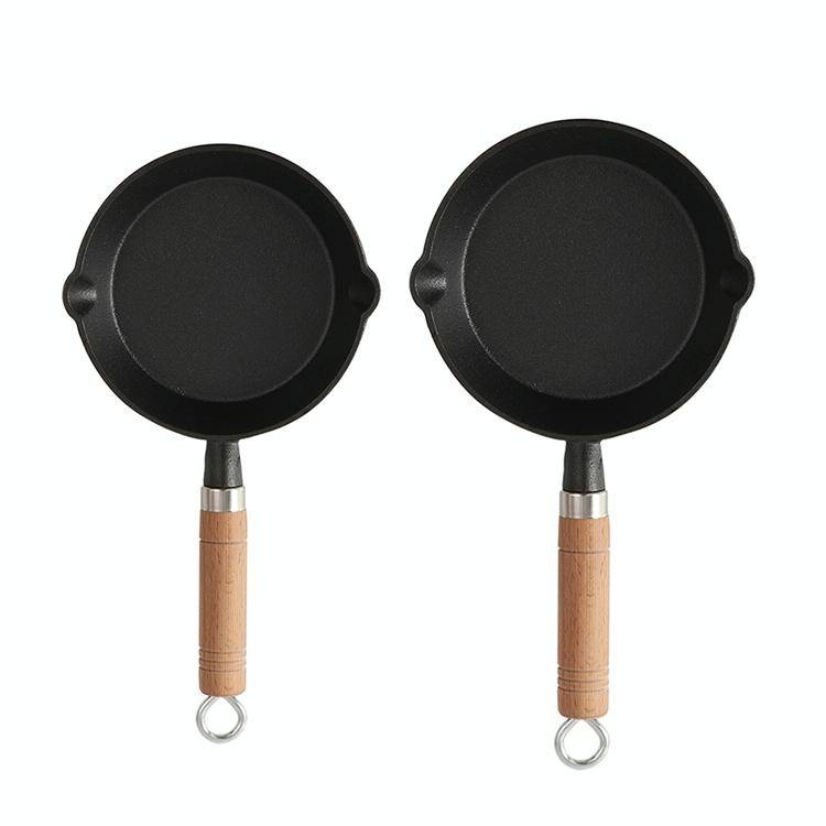 Household Hot Oil Frying Pan Cast Iron Skillet, Specification: Small