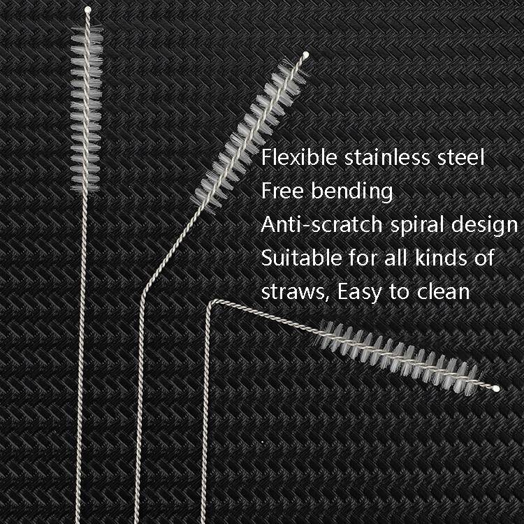 50 PCS Stainless Steel Brush Bottle Cleaning Brush, Size: 20cm
