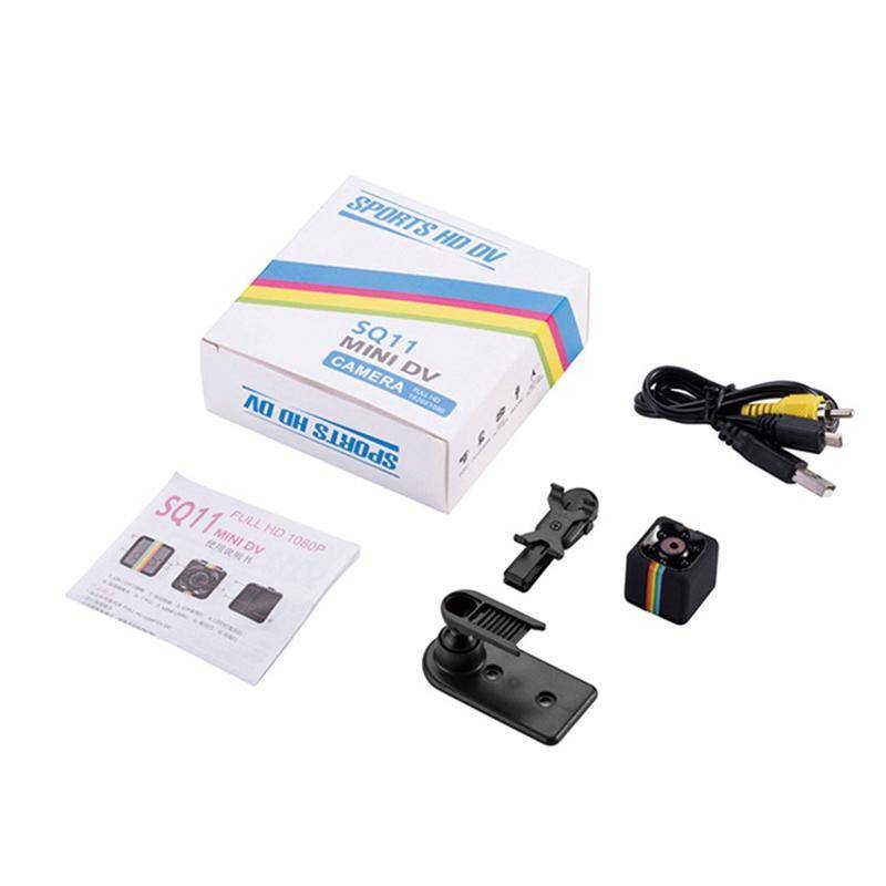 SQ11 Mini DV HD 960P 6 LEDs Sport Recorder Camera with Holder, Support Monitor Detection & IR Nig...