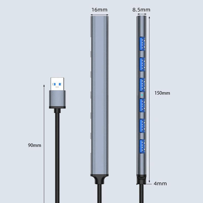 7 in 1 USB3.0 Docking Station Laptop Multifunctional HUB(USB Interface)