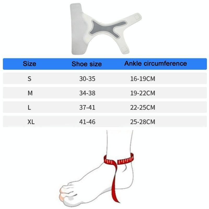 Thin Breathable Compression Ankle Sprain Fixation Strap, Size: Right Foot (S)