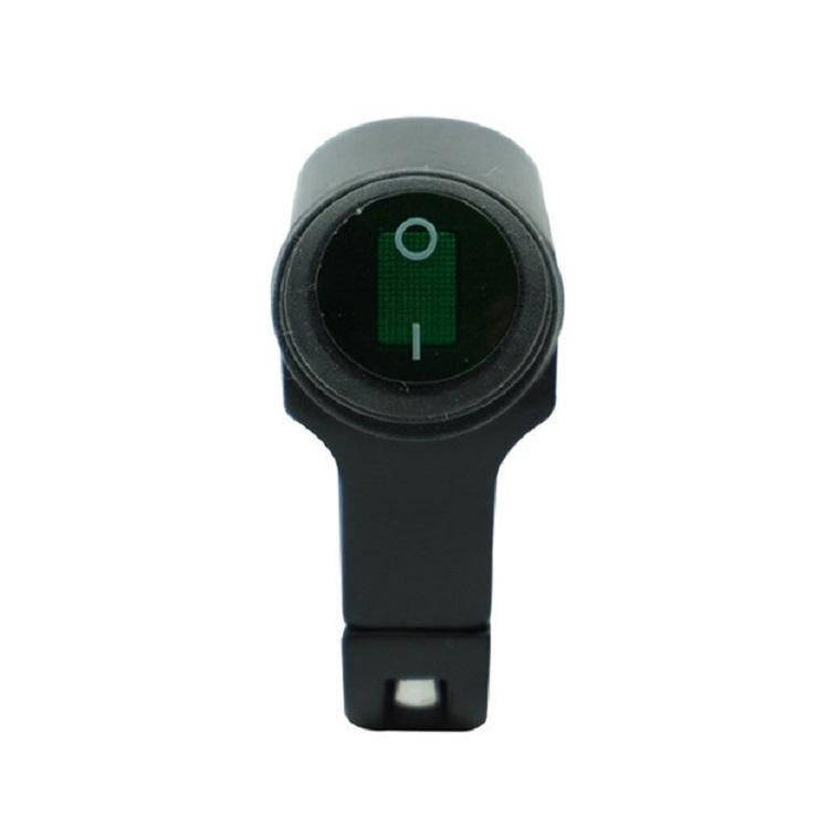 Motorcycle Aluminum Alloy Faucet LED Waterproof Switch Accessories Headlight Switch(Green Light B...