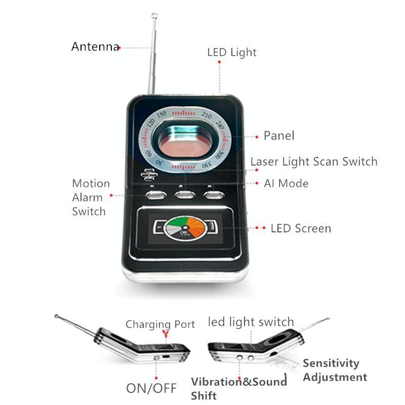 K600 Signal Detector Hotel Camera Anti-Sneak Shooting Infrared Scanning Detector
