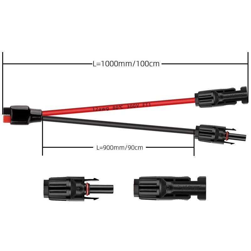 1.0m MC4 to 30A Anderson Mobile Energy Storage Battery Charging Cable