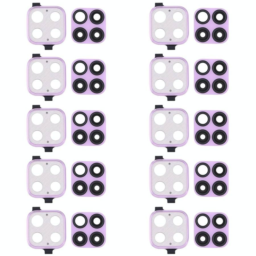 For Huawei Nova 6 SE  10pcs Camera Lens Cover (Purple)