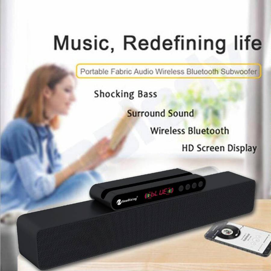 Newrixing NR-5017 LED Bluetooth Portable Speaker TWS Connection Loudspeaker Sound System 10W Ster...