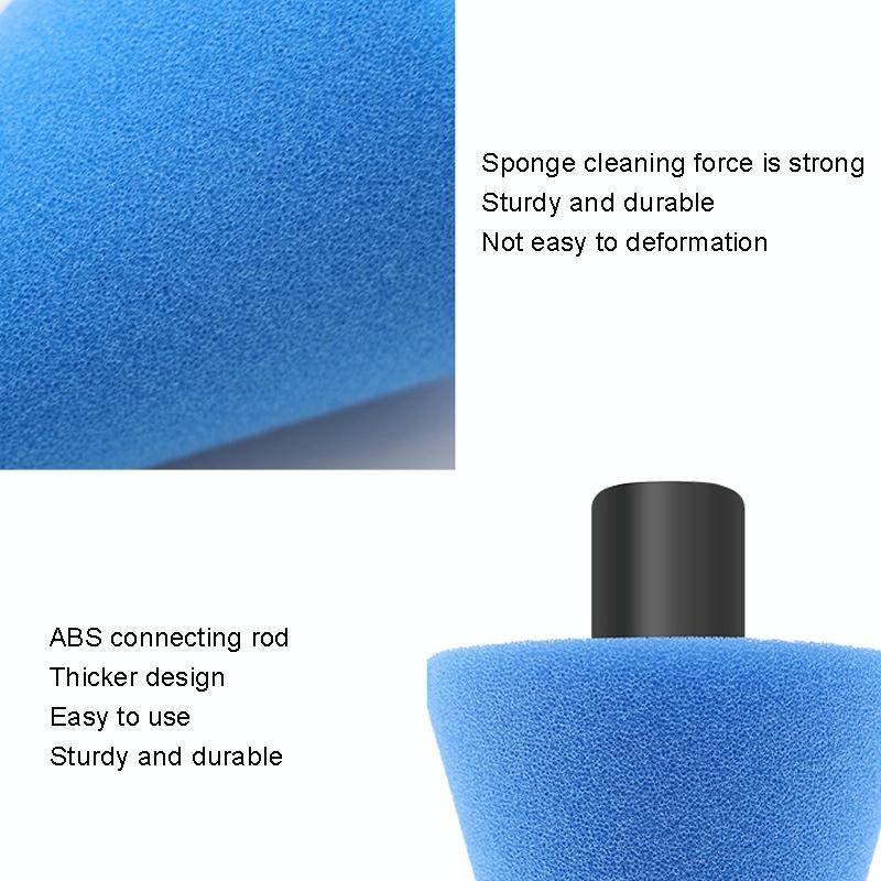 Car Cone Wheel Polishing Sponge M14 Detail Waxing Sponge Wheel(Yellow)