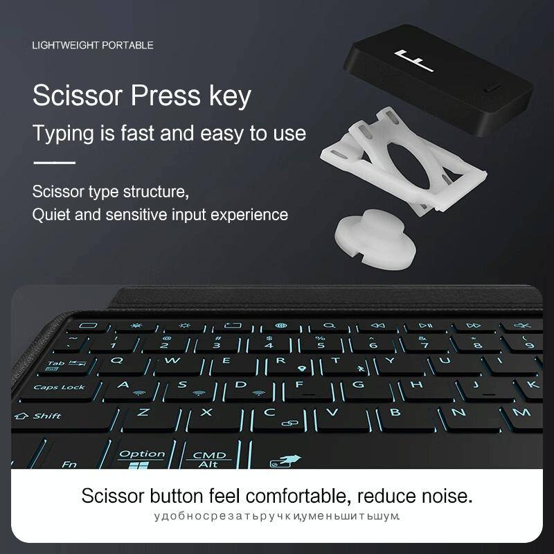 For Samsung Galaxy Tab A8 10.5inch X200 YJ-X200 Split Bluetooth Keyboard Leather Tablet Case