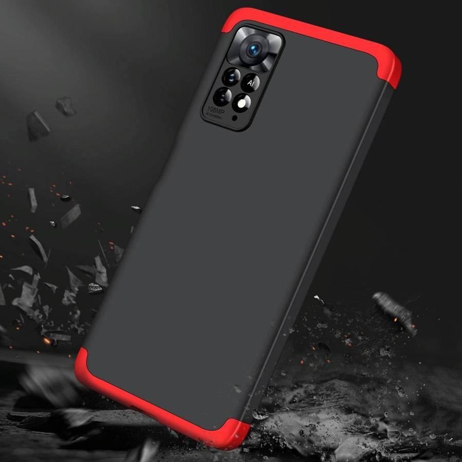 For Xiaomi Redmi Note 11 Pro 4G / 5G Global GKK Three Stage Splicing Full Coverage PC Case(Black ...