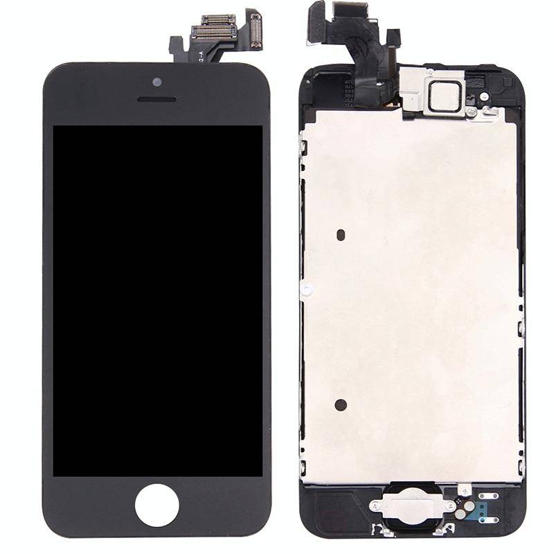 5 PCS Black + 5 PCS White TFT LCD Screen for iPhone 5 Digitizer Full Assembly with Front Camera