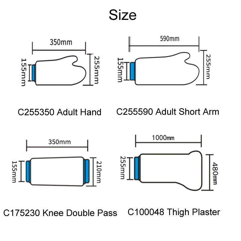 Fracture Waterproof Plaster Postoperative Bathing Protection, Model: C255590 Adult Short Arm
