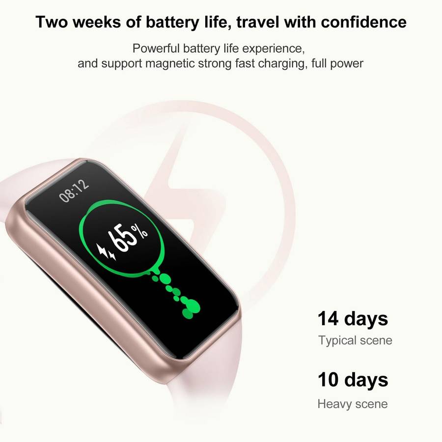 Honor Band 7, 1.47 inch AMOLED Screen, Support Heart Rate / Blood Oxygen / Sleep Monitoring(Pink)