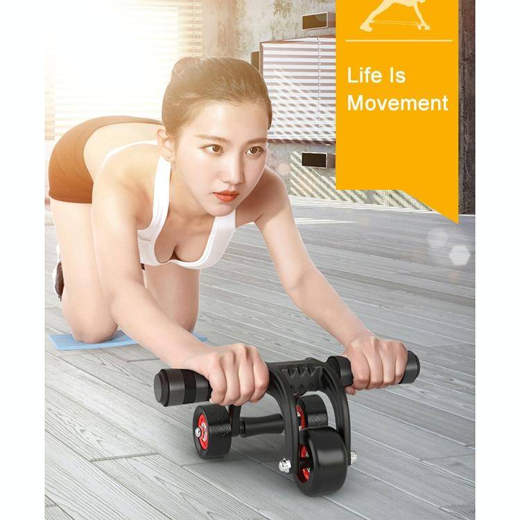 Three Wheels Abdominal Roller Round Home Office Outdoor Mute Fitness Equipment Sports for Man / W...