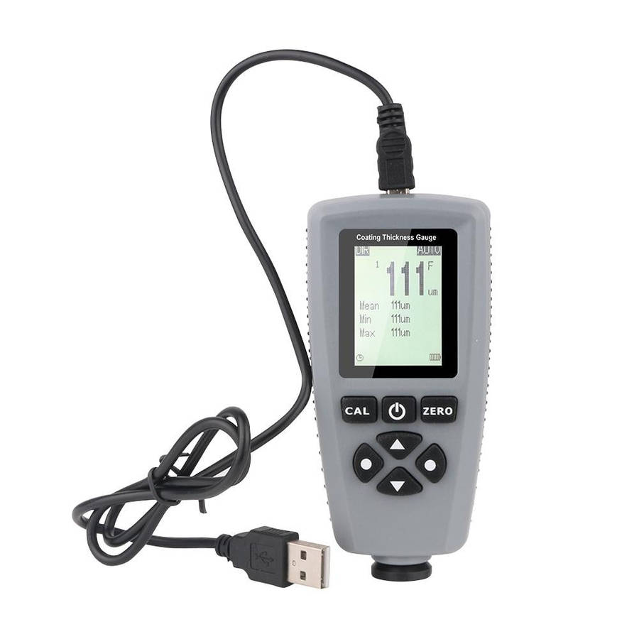 RZEC770 LCD Display Coating Paint Thickness Gauge Meter Tools (Grey)
