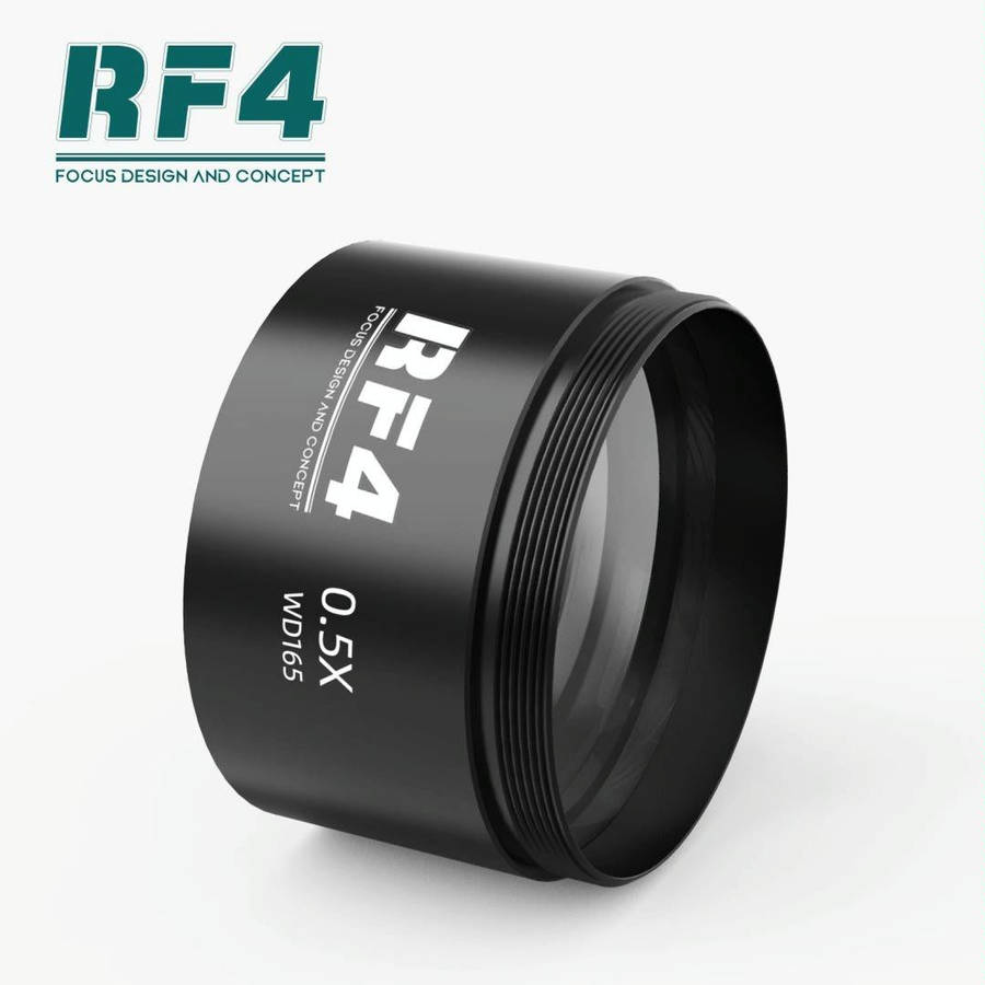 Ten-fold With Scale Microscope Wide-angle Eyepiece, RF4 0.5X microscope multiplier lens:600