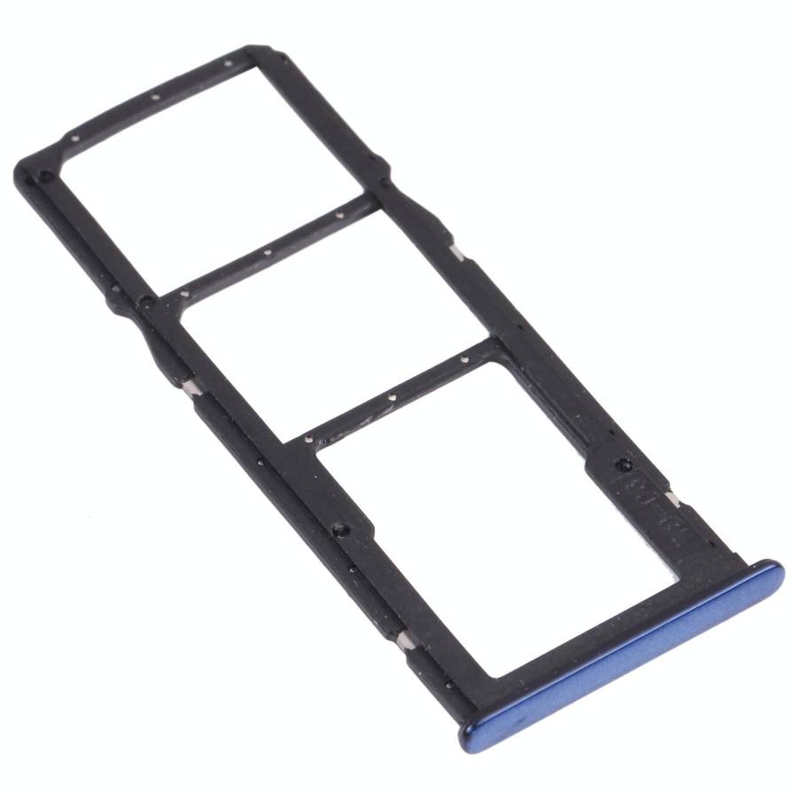 SIM Card Tray + SIM Card Tray + Micro SD Card Tray for Huawei Enjoy 8 (Blue)