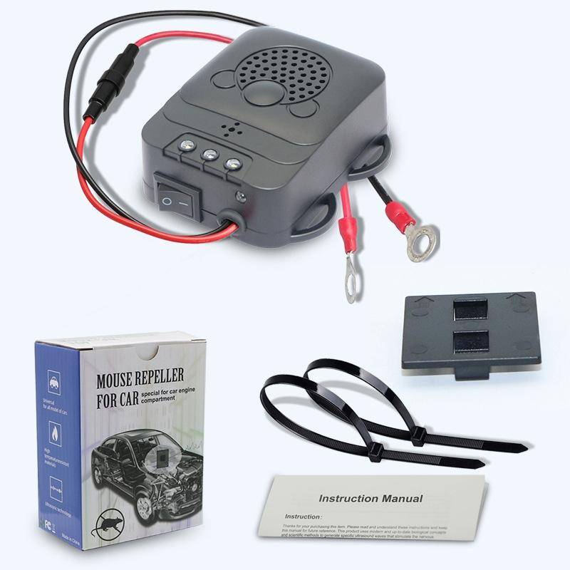 532 Vehicle Ultrasonic Mouse Repeller(Black)