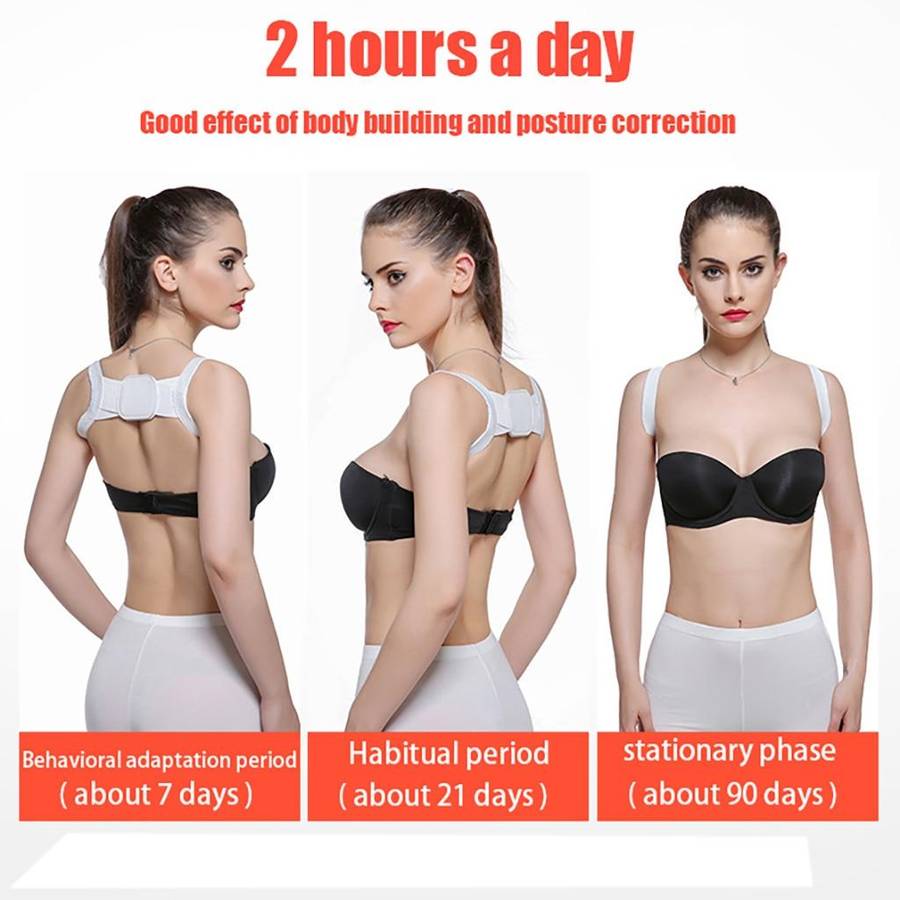 Adjustable Women Back Posture Corrector Shoulder Support Brace Belt Health Care Back Posture Belt...