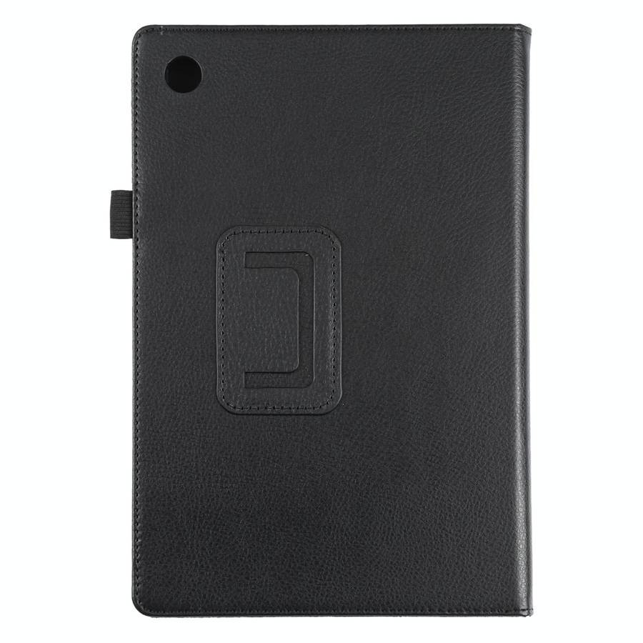 For Samsung Galaxy Tab A8 10.5 2021 Litchi Texture Solid Color Leather Tablet Case(Black)