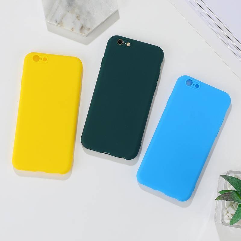 For iPhone 6 Shockproof Frosted TPU Protective Case(Green)