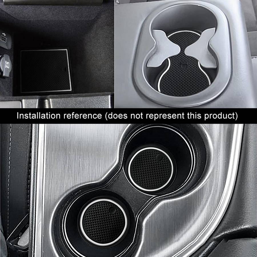 Car Water Cup Gate Slot Mats Plastic White Luminous Anti-Slip Interior Door Pad for Mazda CX-5 2015