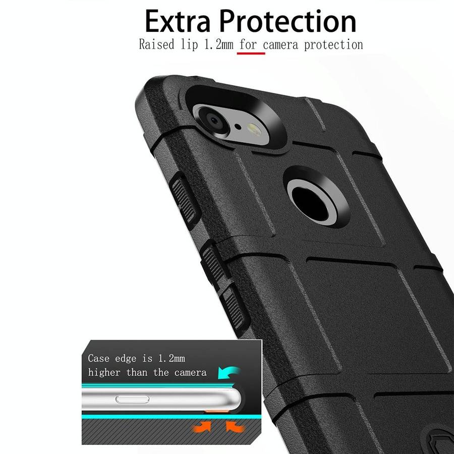 Full Coverage Shockproof TPU Case for Google Pixel 3(Black)