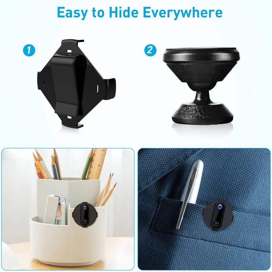 R6 4K HD WiFi Camera Support Remote View Portable Mini Night Vision Video Camera