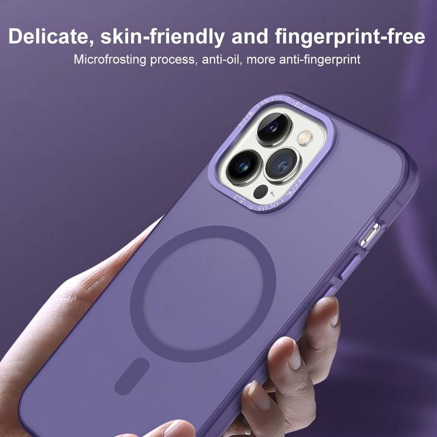 For iPhone SE 2022 / 2020 / 8 / 7 MagSafe Frosted Translucent Mist Phone Case(Black)