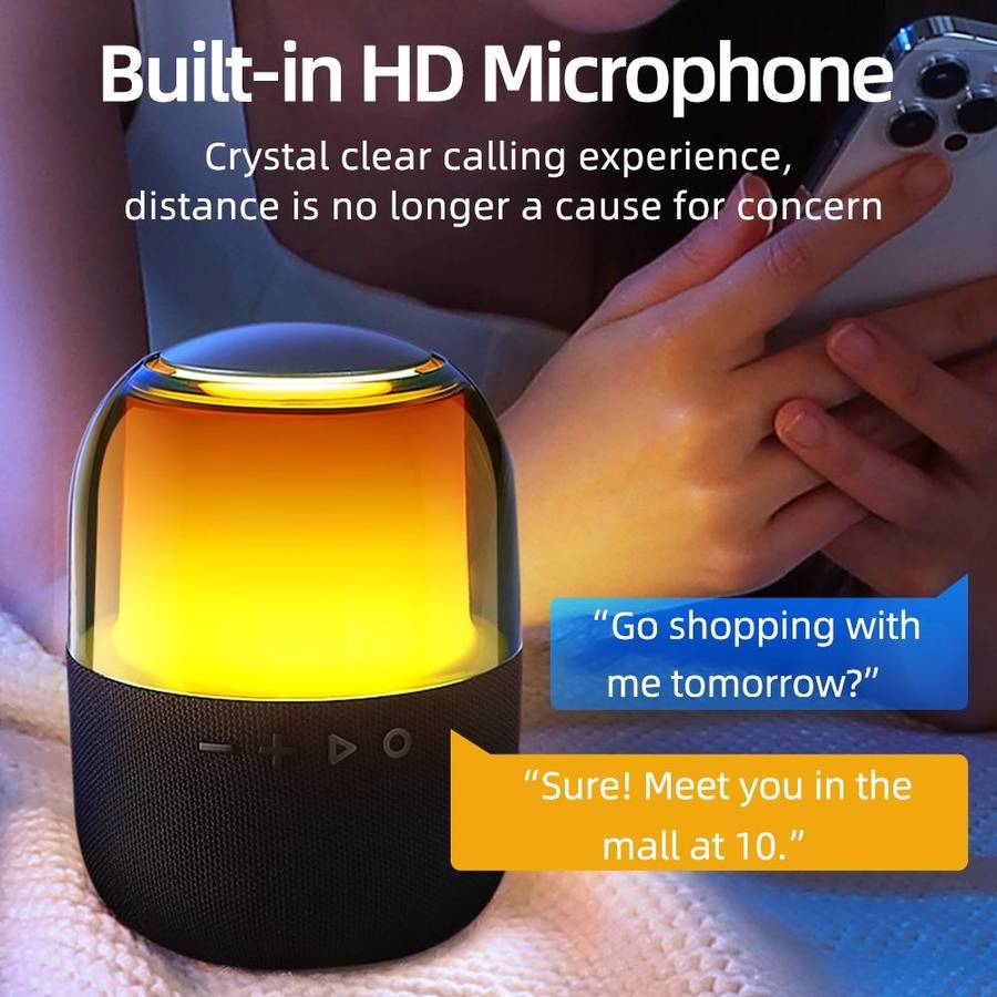 JOYROOM JR-ML05 Portable RGB Wireless Bluetooth Speaker(Black)