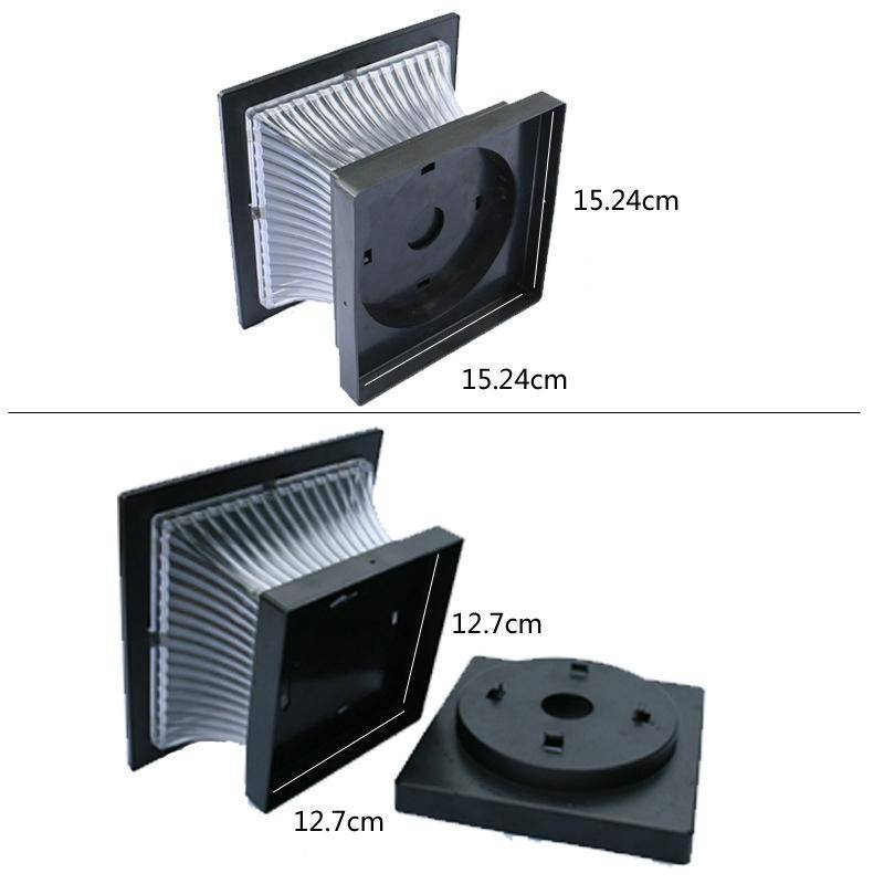 Outdoor Solar Column Lamp IP44 Waterproof Garden Fence Light Solar Street Lamp(Gold Bronze Shell+...