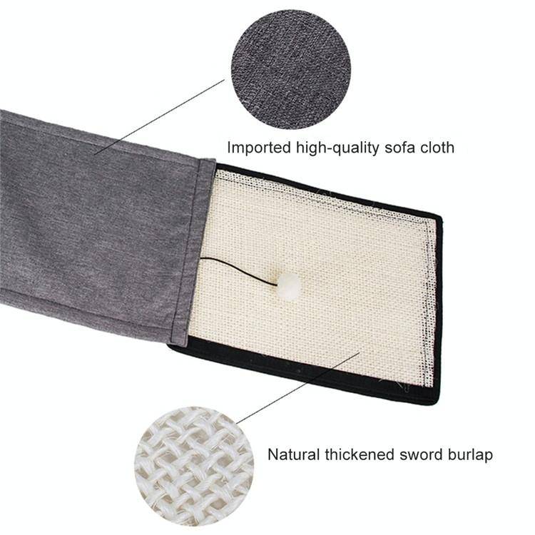 Natural sisal pet cat scratch board cat scratch pad sofa protector(Beige Handrail Pad)