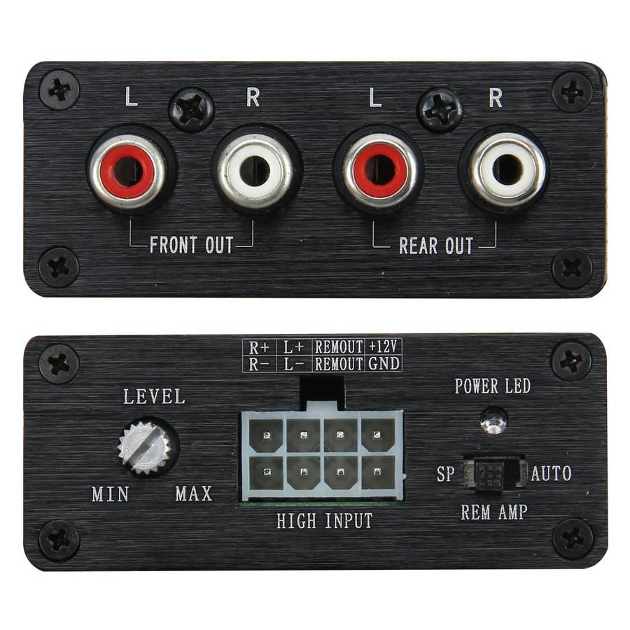 Car Audio Speaker Level Converter High VF Rotates Low VF 2 Ways Auto Car High to Low Impedance Co...