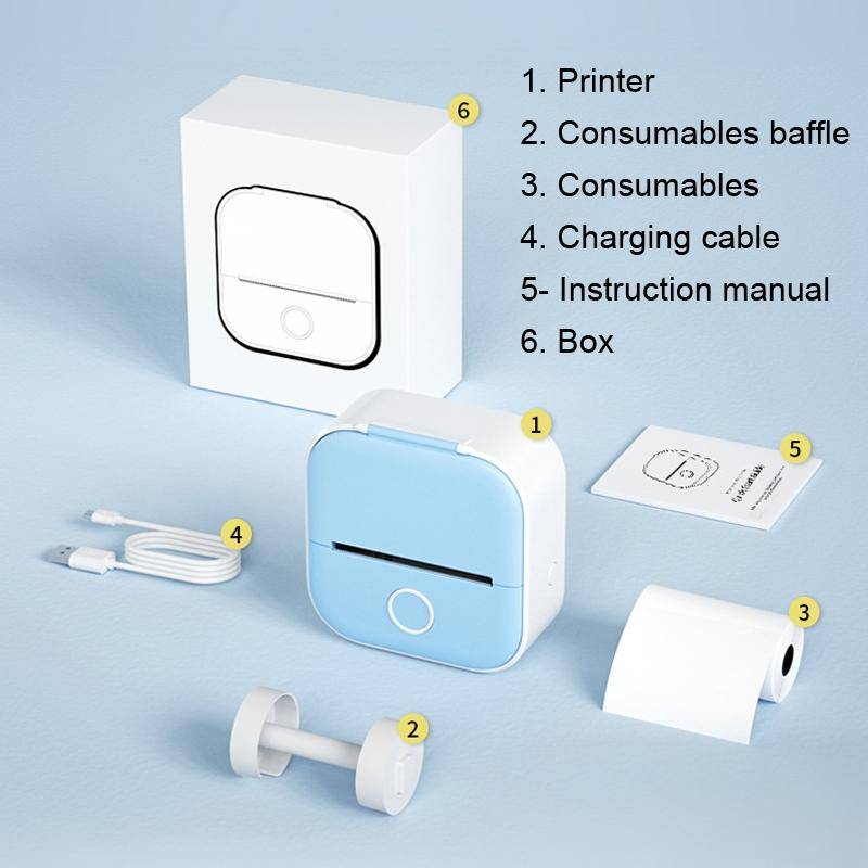 Phomemo T02 Standard Error Mini Pocket Small Portable Bluetooth Phone Photo Label Thermal Printer...