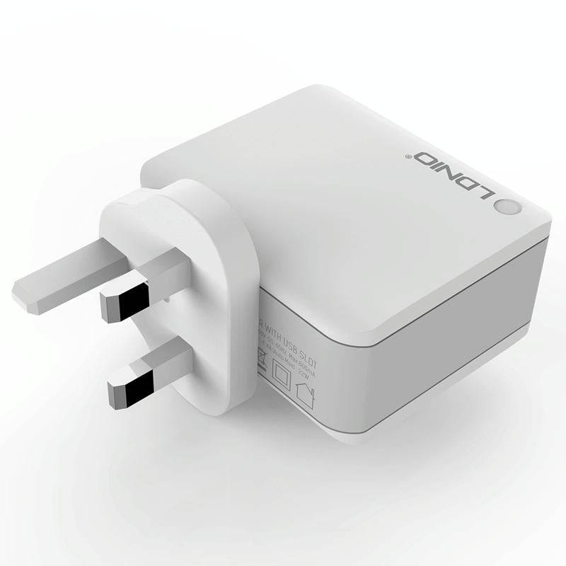 LDNIO A4403 4.4A 4 x USB Ports Smart Travel Charger, UK Plug