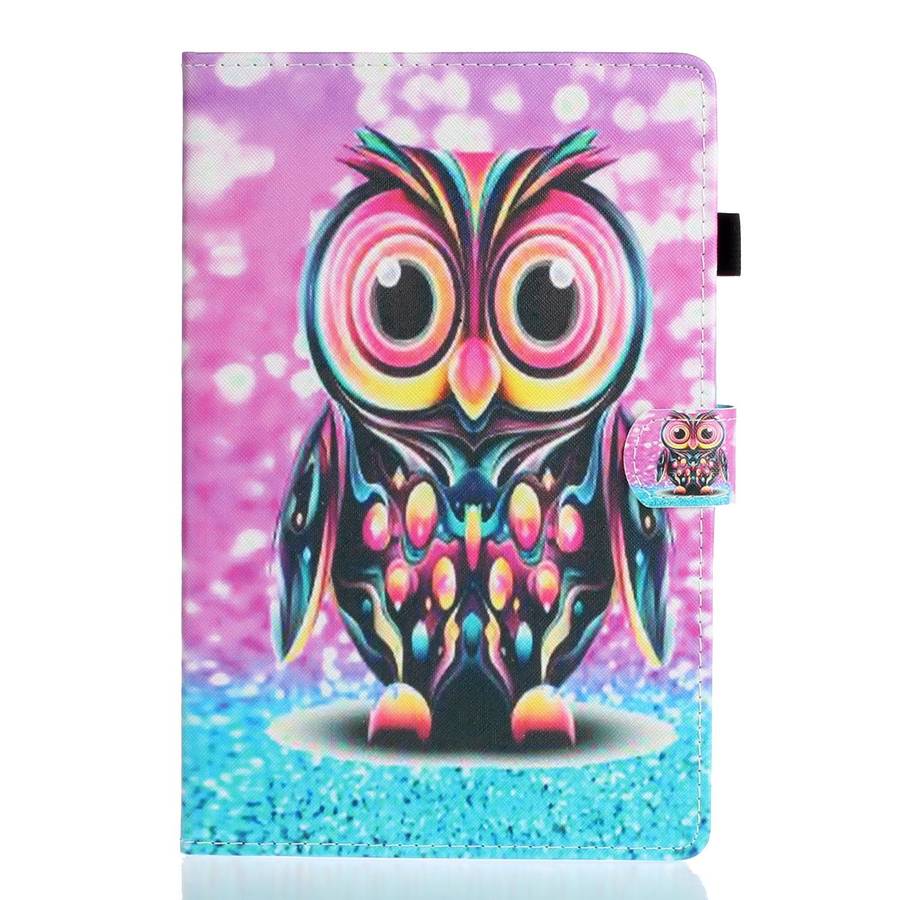 For Lenovo Tab M10 Plus 10.6 3rd Gen 2022 Coloured Drawing Smart Leather Tablet Case(Owl)