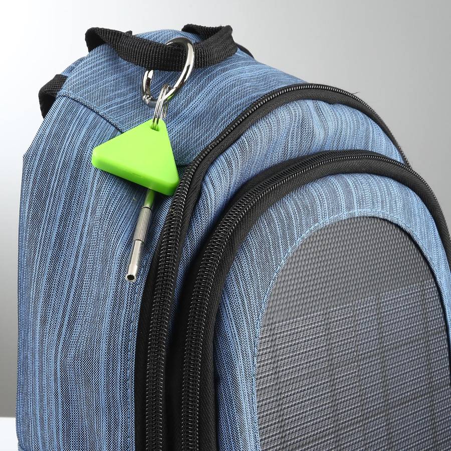 HCX003 Triangle Two-way Smart Bluetooth Anti-lost Keychain Finder (Green)