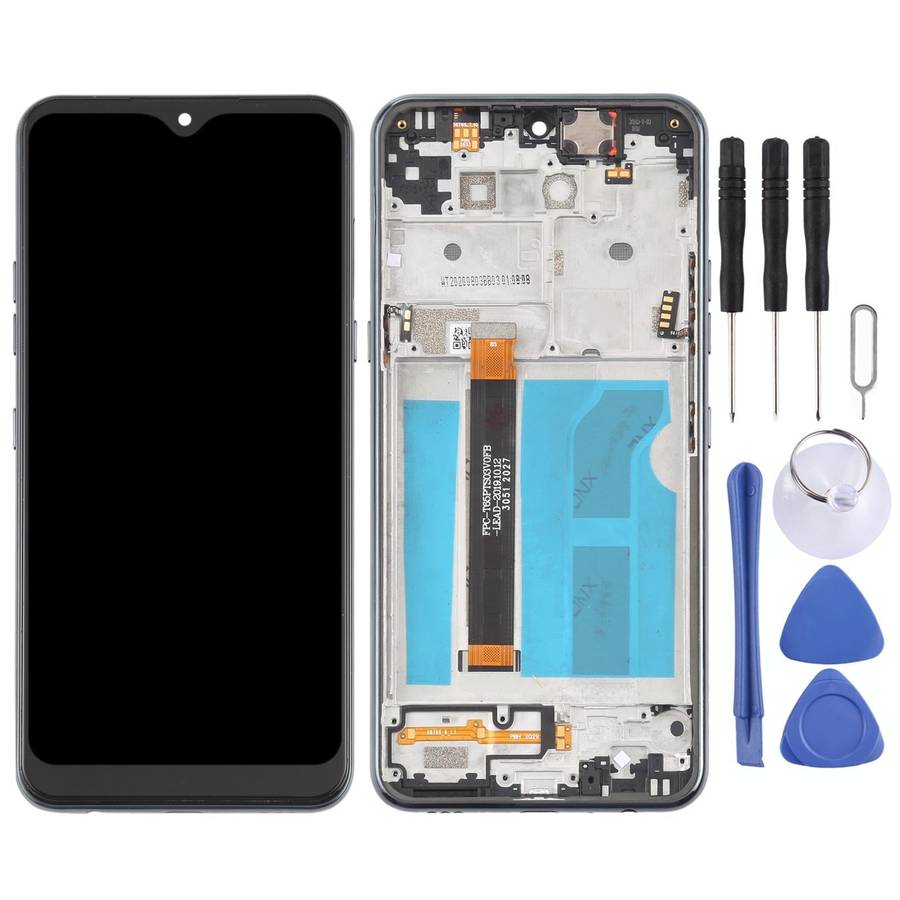 TFT LCD Screen for LG Q51 LM-Q510N Digitizer Full Assembly with Frame (Black)