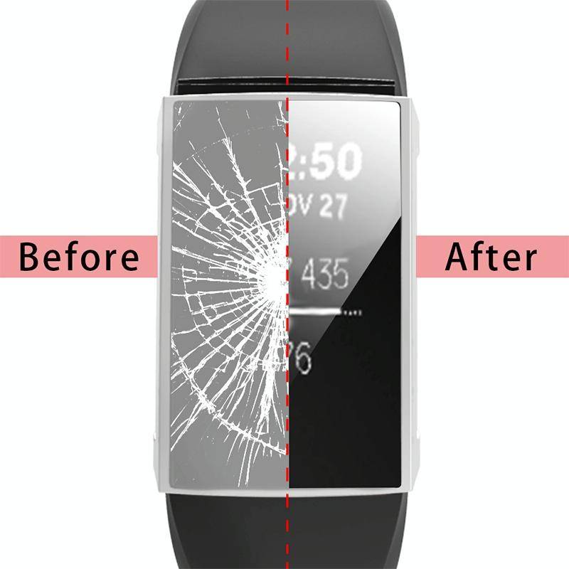 For Fitbit Charge 3 / 4 Full Coverage Plating TPU Watch Case(Silver)